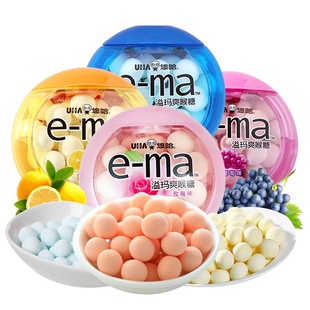 临期特价 UHA悠哈进口ema溢玛沁爽糖舒润糖薄荷味33g薄荷糖味觉糖