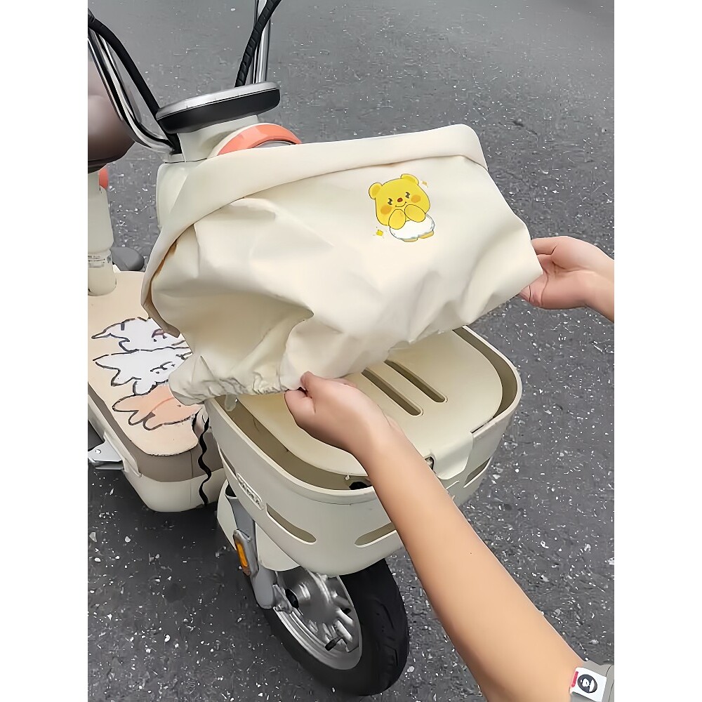 电动车筐子防晒防雨罩通用款电瓶车防水防尘保护罩适用于雅迪爱玛