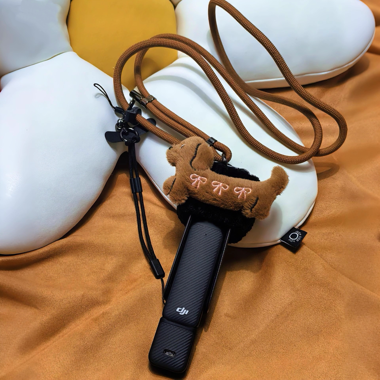 大疆pocket3挂绳斜跨运动相机防摔挂脖防丢绳镜头固定云台保护套