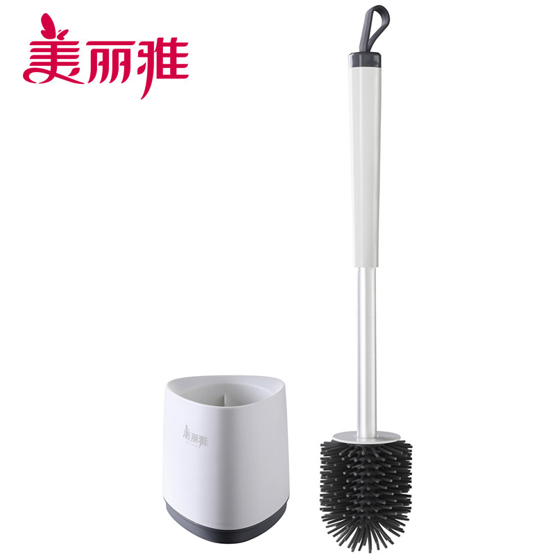 美丽雅马桶刷家用卫生间坐便器清洁刷子蹲便器圆球刷自动开合吸壁