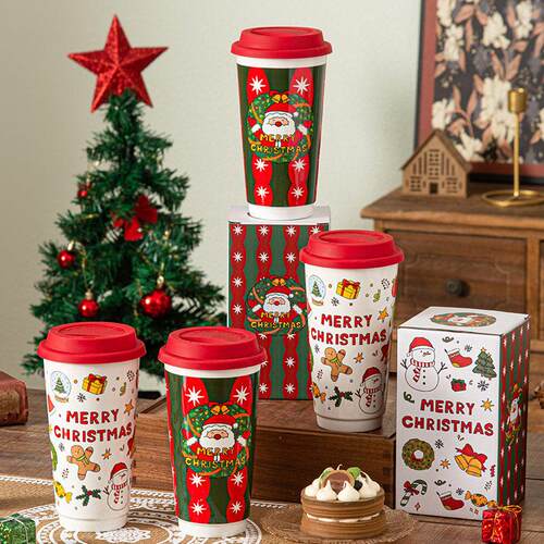 Christmas Gift Ceramic Mug Household Water Cup Gift