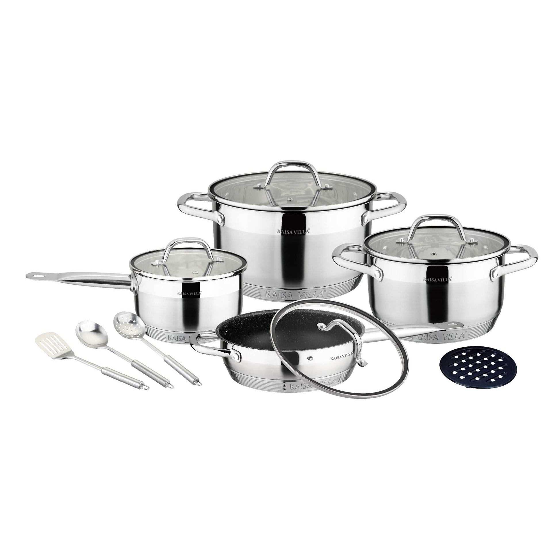 High-end Thickened Stainless Steel Cookware Gift Set Light L