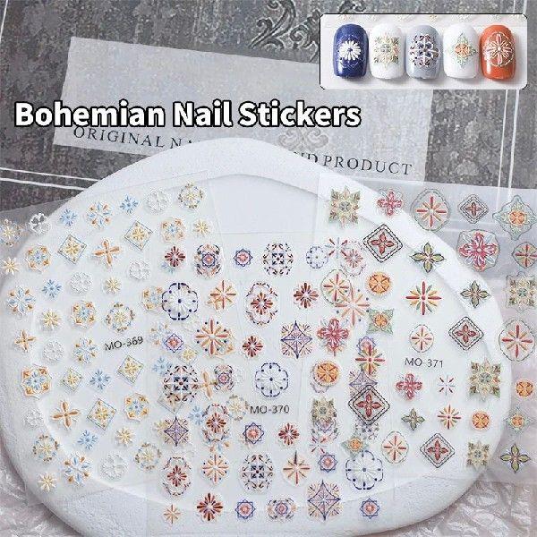 Vintage Colored Pattern Totem Stamp Bohemian Style Retro