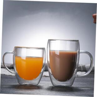 double wall glass coffee tea cups mugs drinking glasses mug