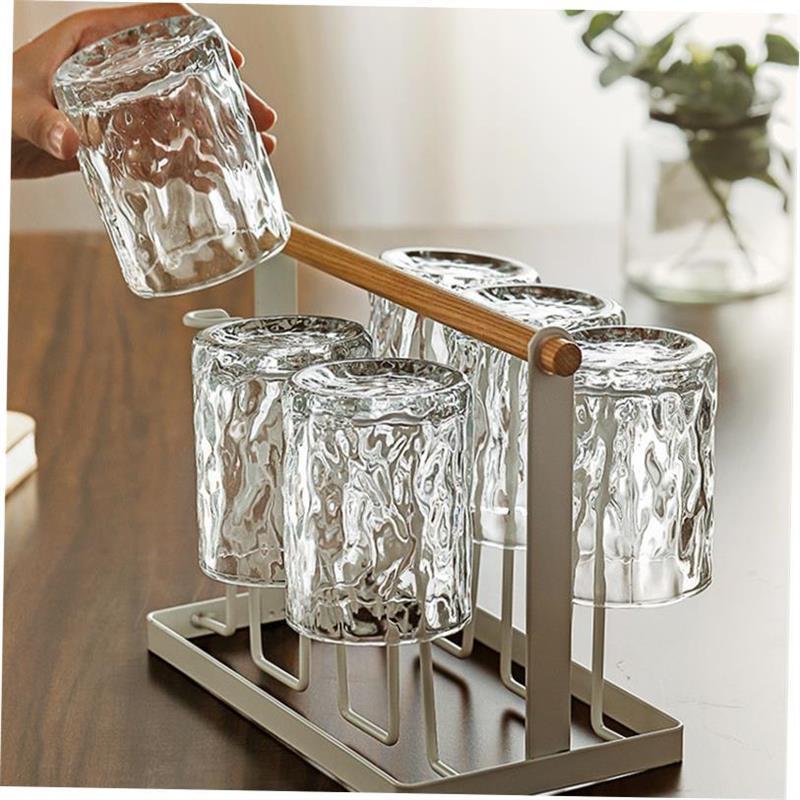 6pcs set Glass cup tea water juice beer milk drinking kettle