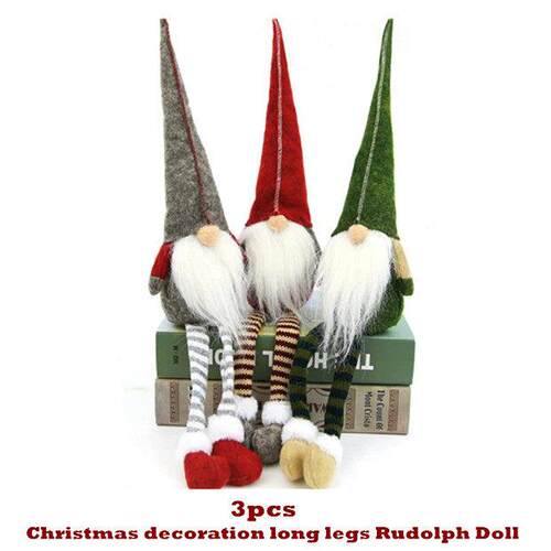 Christmas Decoration Long Legs Rudolph Doll Children Gift