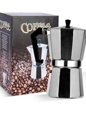 Aluminum Moka Pot Coffee Maker Octagonal Moka Coffee Maker