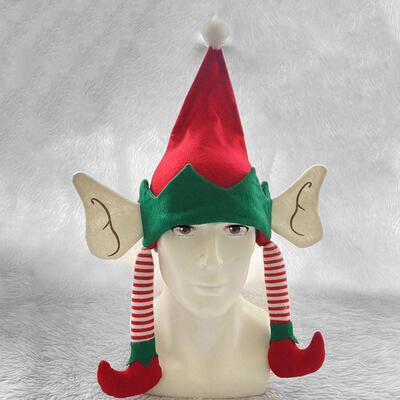 Christmas elf hat decoration supplies圣诞节精灵帽圣诞帽子