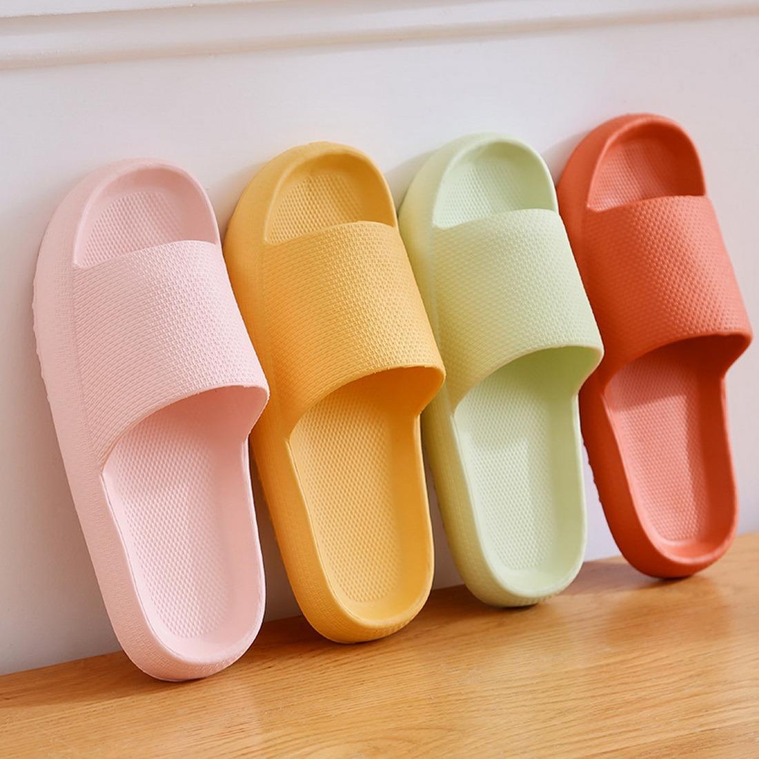 Thick Platform Cloud Slippers Bathroom Home Slippers Non-sli