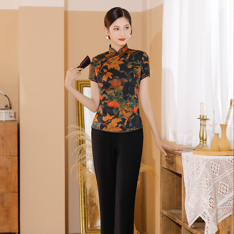 2025新款唐装女上衣短款