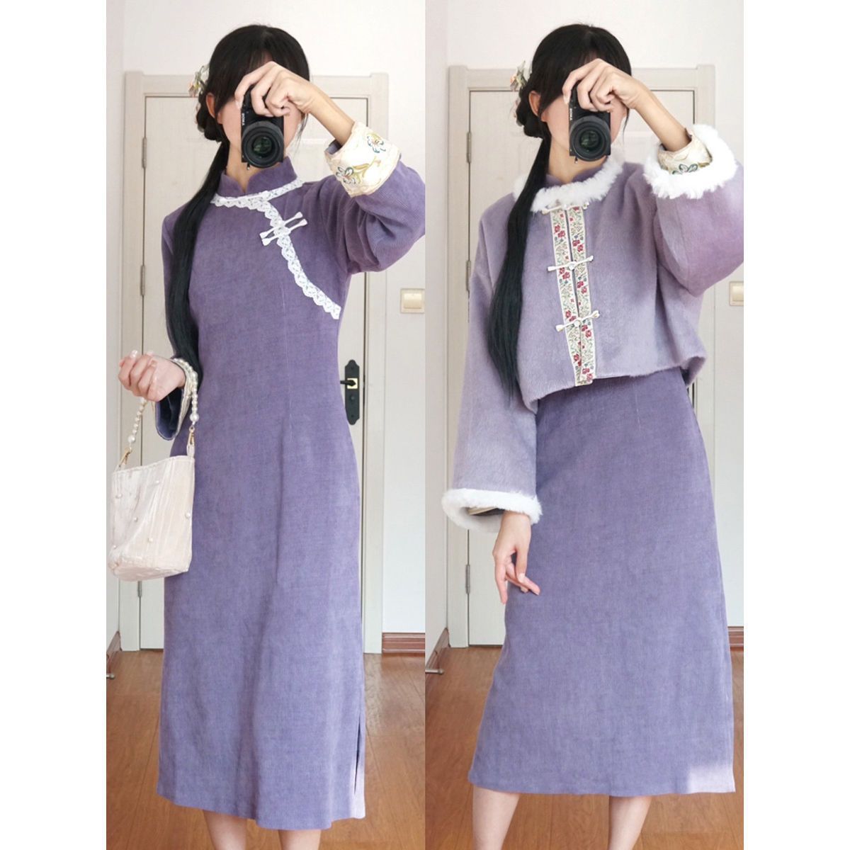 2023秋冬新款国风少女感