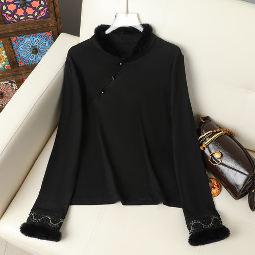 2025新中式国风水貂毛长