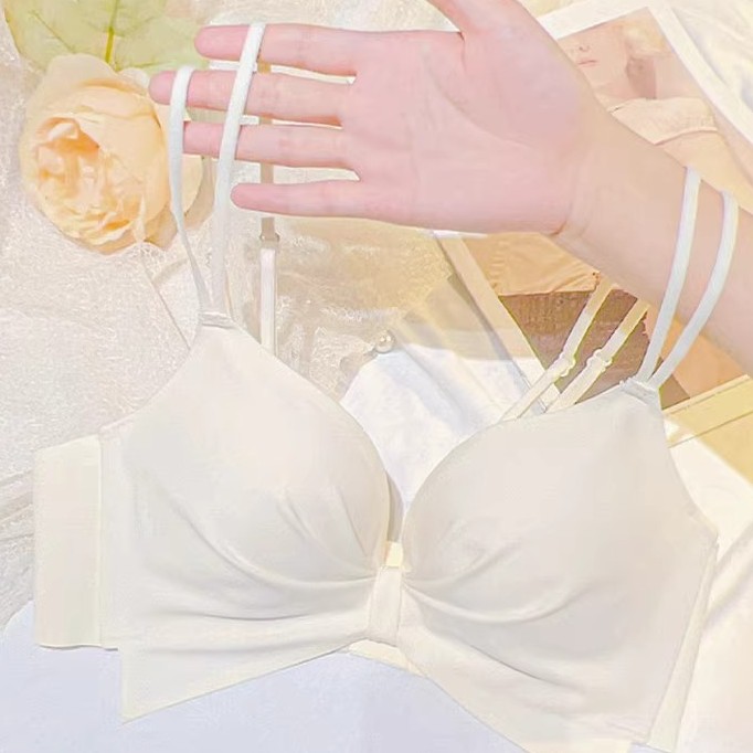 性感透气聚拢内衣女收副乳防下垂美背性感无钢圈无痕舒适文胸罩
