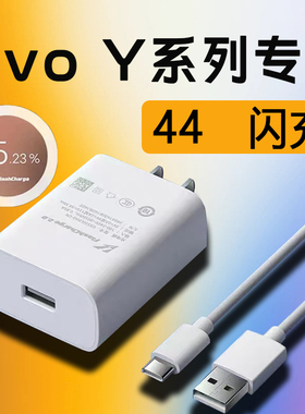 适用VIVO Y300充电器44vivoy200i/y200t/y100充电头vivoy37pro/y37/y37m充电器头44vivoy36/y36i/y36m充电