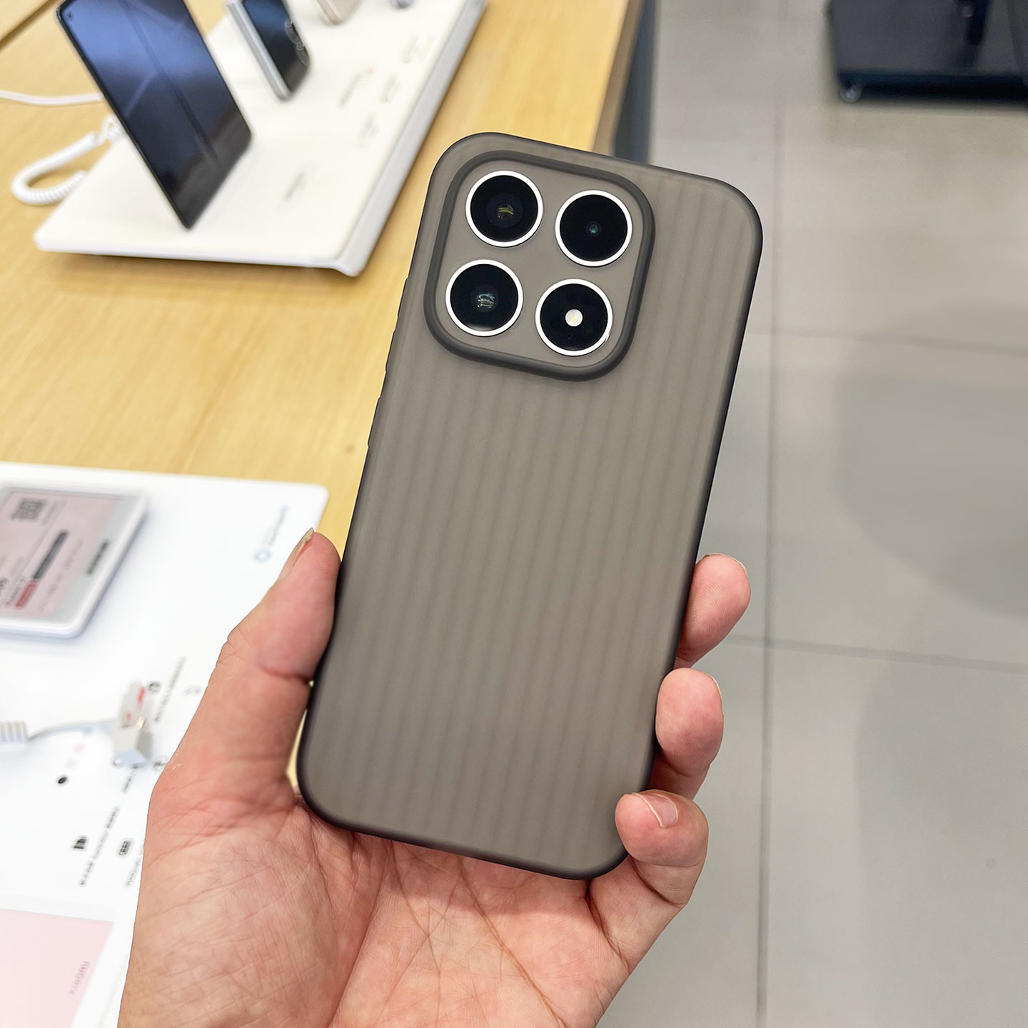 小米17手机壳瓦楞波纹不沾指纹