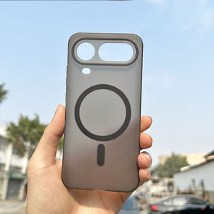 适用荣耀magic8proair手机壳封闭拍照键纹理软壳magsafe磁吸车载磁吸支架无线充电简约防滑全包保护套proair