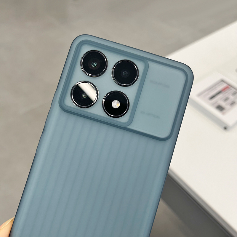 适用于红米k70手机壳行李箱波纹款软壳磨砂轻薄简约经典防摔全包镜头圆弧边透色保护壳