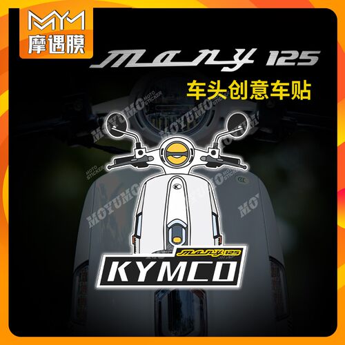适用光阳NEWMANY125装饰贴纸