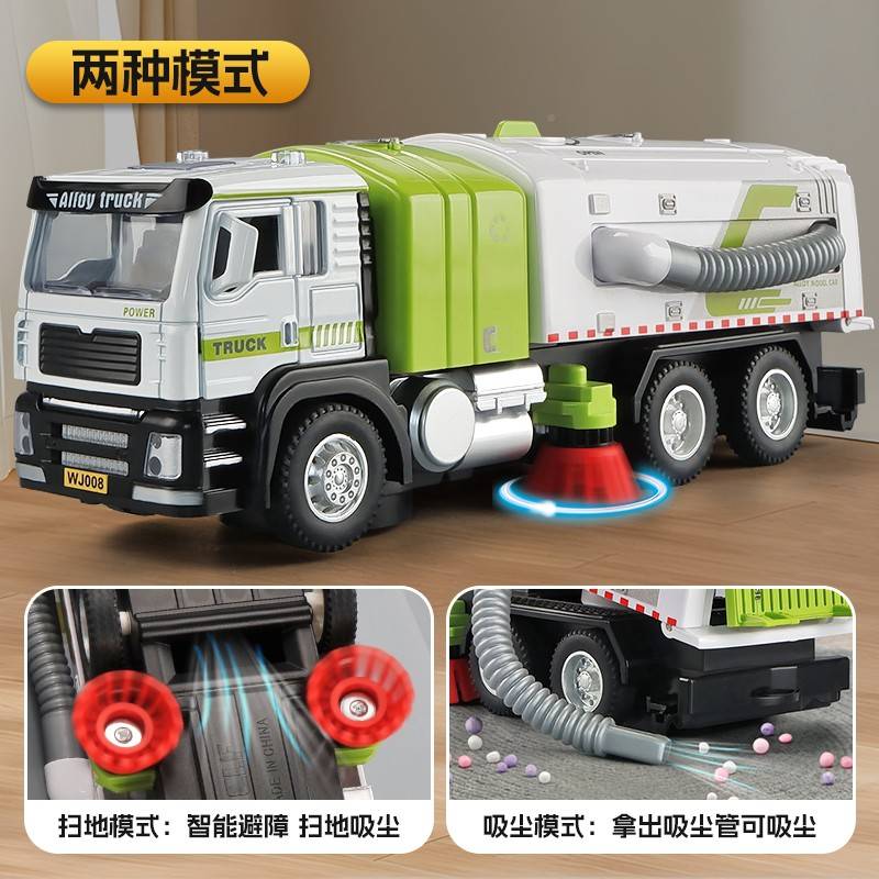 号电动儿童玩具城37581道男车孩合金大市垃扫地车模路环卫车型清