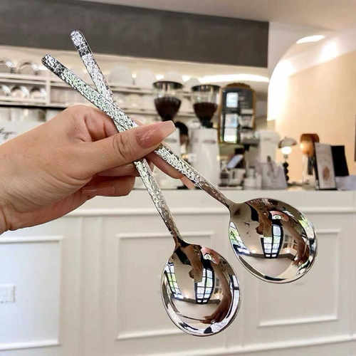 不锈钢家用精致高颜值吃饭勺子