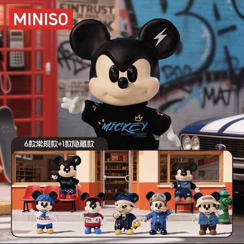 现货miniso名创优品米奇OOTD搪胶