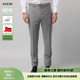 浅灰毛感不规则竖条提花西裤 RARE威雅男裤 奥莱秋冬男士
