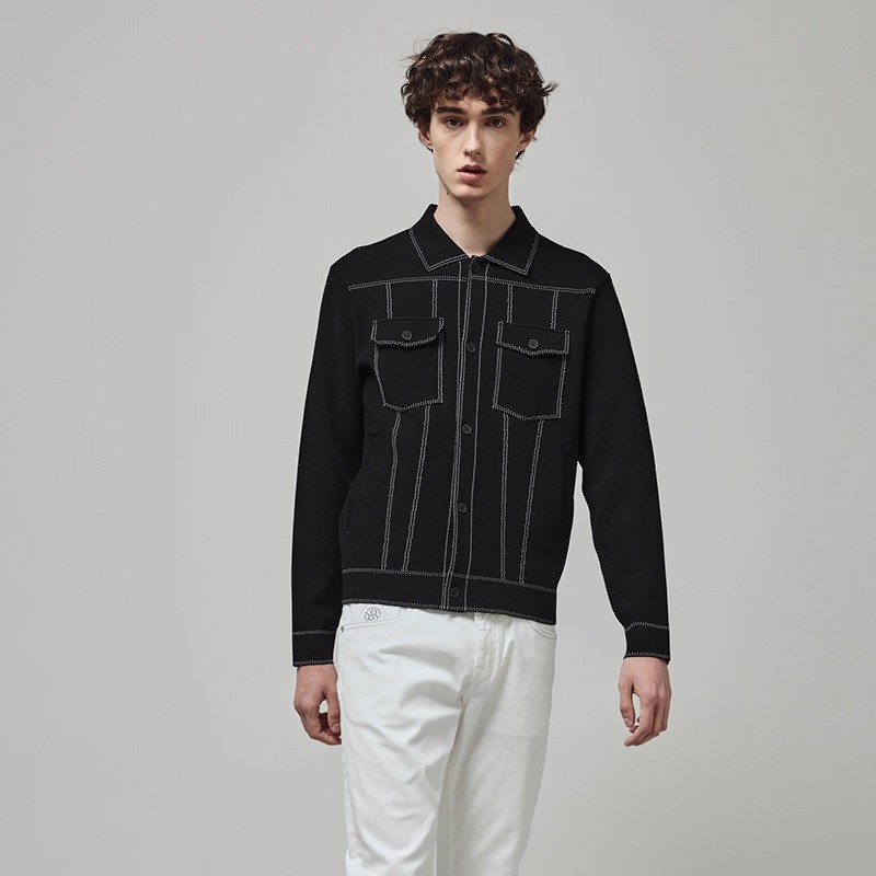 RARE威雅意大利男装毛开衫外套