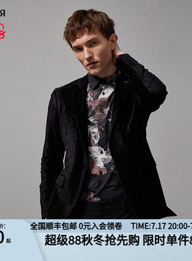 威雅西服RARE抽象条纹