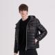皮衣外套连帽黑色羊皮革羽绒服 鹅绒 RARE威雅男装 秋冬奥莱