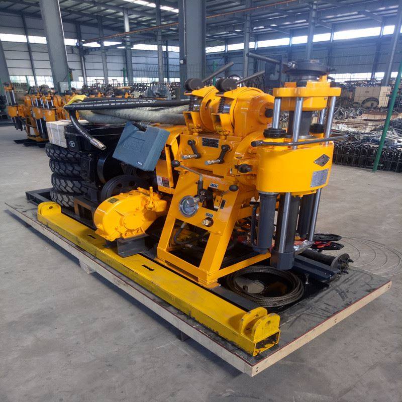 xy-200勘探取芯钻机百米水井打井机 岩石地质水井钻机xy-1