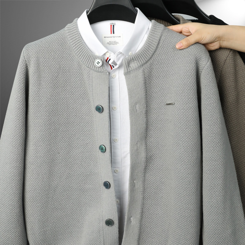 绅派狐男士日系复古休闲毛衣