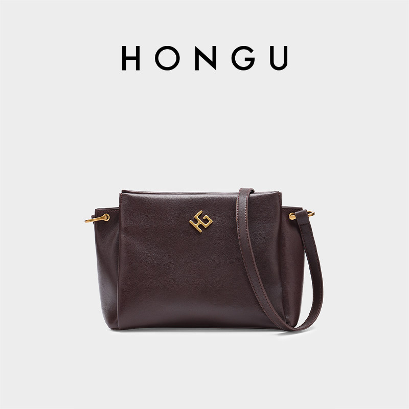 红谷包包女枕头包质感真皮单肩腋下包高级感通勤牛皮托特包女士包