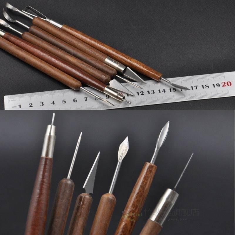 6Pcs New Clay Sculpting Set Wax Carving Pottery Tools Shaper