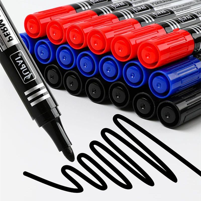 3/6Pcs/Set Permanent Marker Pen Fine Point Waterproof Ink Th