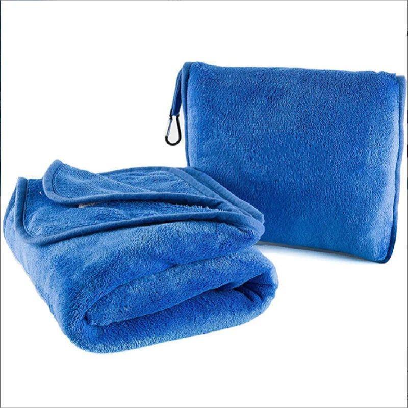 Airplane blanket with soft bag pillowcase Travel Essentials
