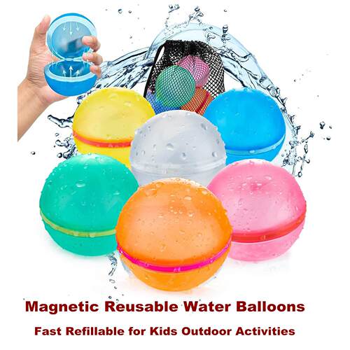 Reusable Water Balloons Silicone Bomb Summer Fun Outdoor Toy