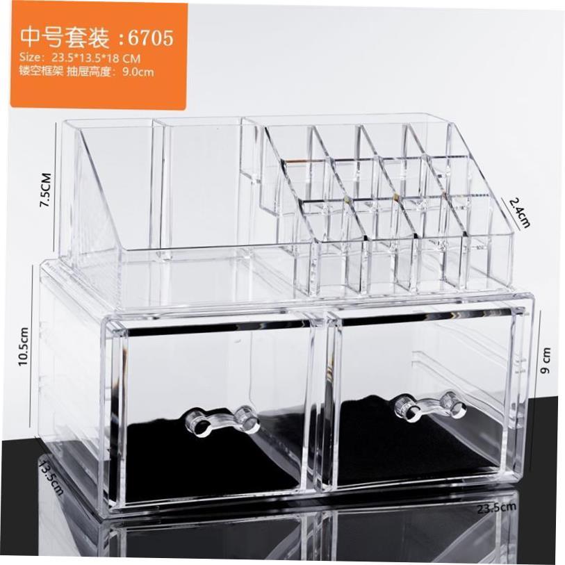 acrylic cosmetic box transparent clear make up organizer
