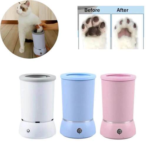 Automatic Dog Paw Cleaner Pet Foot Paw Washer Electric Paw M