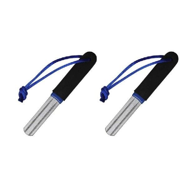 2pcs Double Sided Fishing Hook Grinding Stone Portable