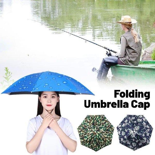 77cm Umbrella Hat Head Umbrella For Adults Foldable Outdoor