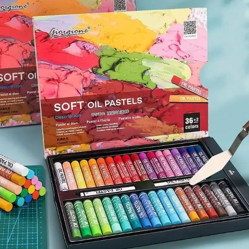 12/25/38/50Color Oil Pastel Set Professional Soft Painting C