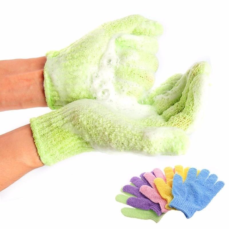 Bath For Peeling Exfoliating Mitt Glove Scrub Gloves Resista