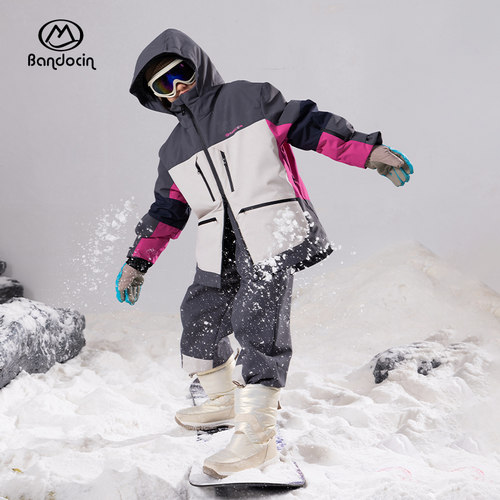 【CC家CC】半度闲冬季户外棉外套防风防寒棉裤滑雪服B4W1231-1