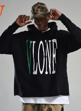 VLONEStaple Hoodie 套头经典印花背后大Logo卫衣 男女同款 黑绿