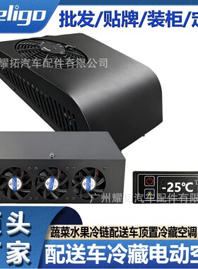 工厂 冷藏车空调12V零下25度蔬菜水果冰淇淋售卖摊车餐车空调