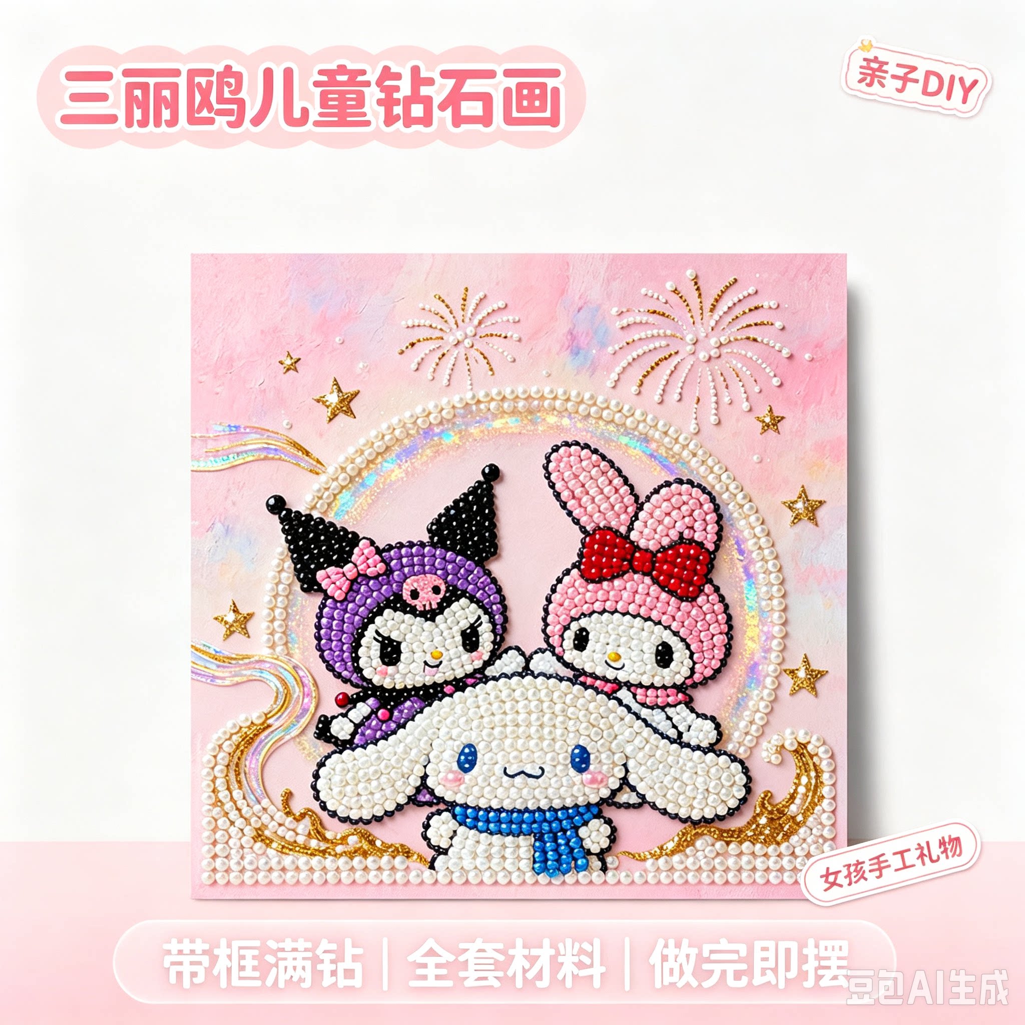 儿童DIY玉桂狗钻石画益智玩具