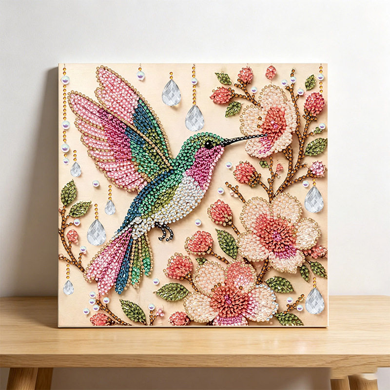 5DDIY手工珍珠钻石画花鸟家居