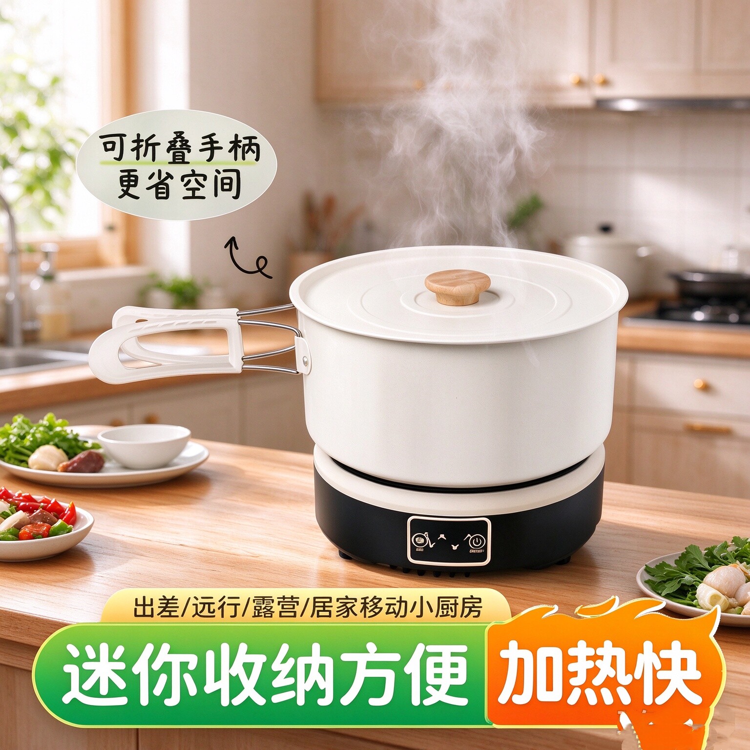 快速迷你小型电磁炉家用可折叠便