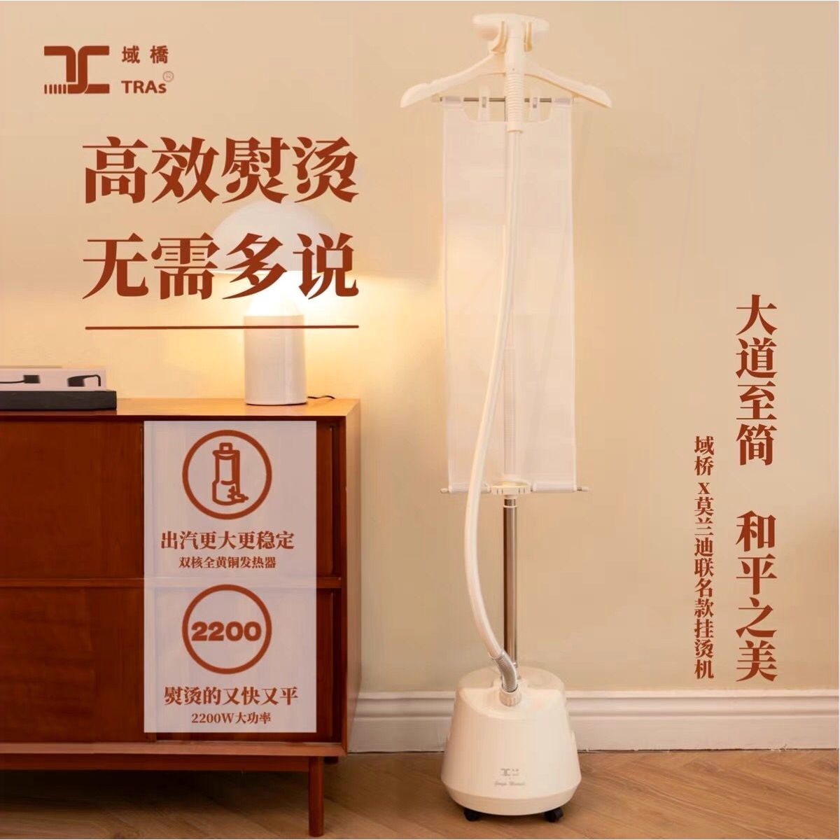 域桥蒸汽挂烫机莫兰迪YQCU003正