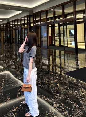 CL JINLI 2026春夏气质休闲宽松口袋阔腿裤